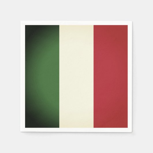 Serviette En Papier Drapeau italien (Devant)
