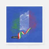Serviette En Papier Drapeau italien (Devant)
