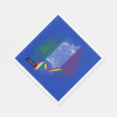 Serviette En Papier Drapeau italien (Coin)