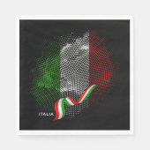 Serviette En Papier Drapeau italien (Devant)