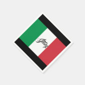Serviette En Papier Drapeau italien (Coin)