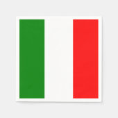 Serviette En Papier Drapeau italien Bandiera d'Italia Napkin (Devant)
