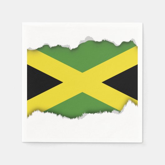 Serviette En Papier Drapeau jamaïcain (Devant)