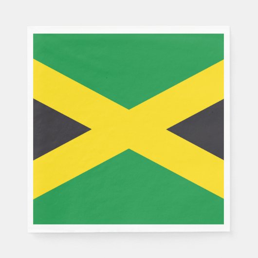 Serviette En Papier Drapeau jamaïcain (Devant)