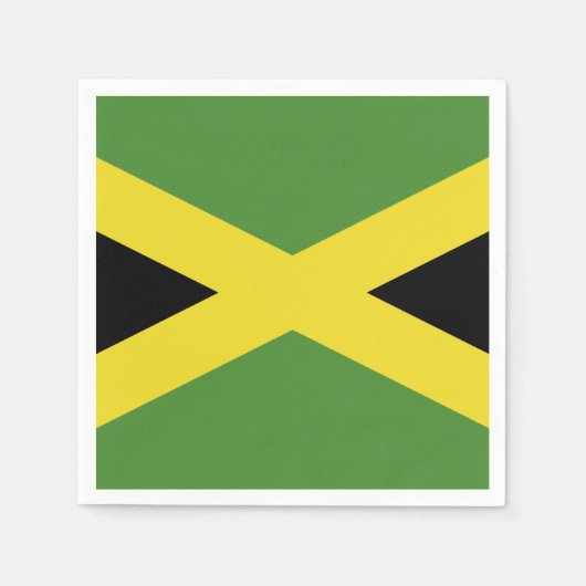 Serviette En Papier Drapeau jamaïcain (Devant)