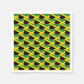 Serviette En Papier Drapeau jamaïcain élégant (Devant)