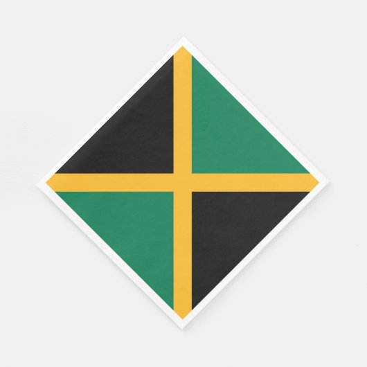Serviette En Papier Drapeau Jamaïque (Coin)