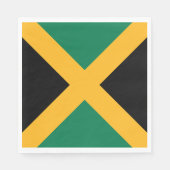 Serviette En Papier Drapeau Jamaïque (Devant)