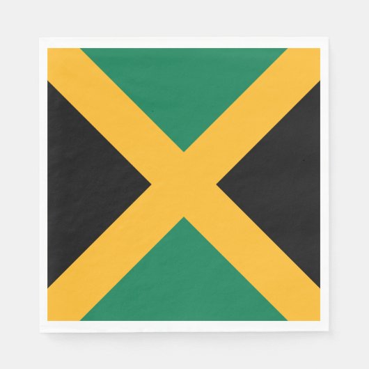 Serviette En Papier Drapeau Jamaïque (Devant)