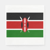 Serviette En Papier Drapeau kényan (Kenya) (Devant)