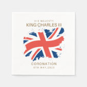 Serviette En Papier Drapeau King Charles III Union Jack (Devant)
