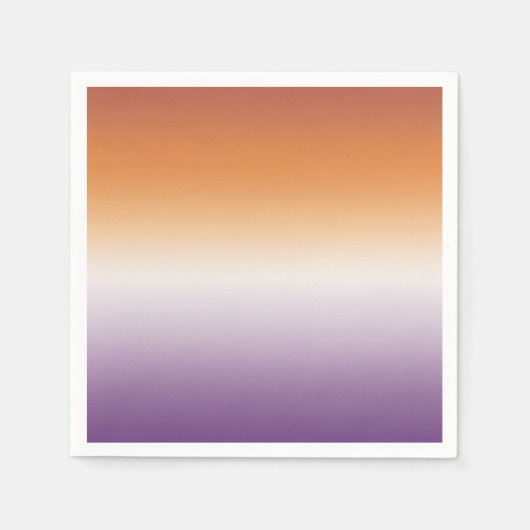 Serviette En Papier Drapeau lesbien subtil du Parti Sapphique (Devant)