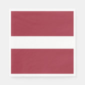 Serviette En Papier Drapeau Lettonie (Devant)