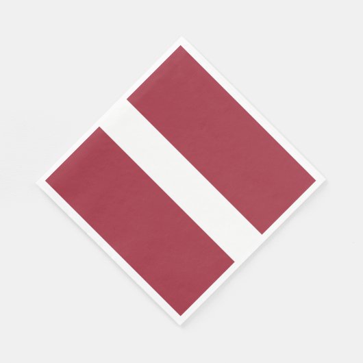 Serviette En Papier Drapeau Lettonie (Coin)