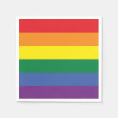 Serviette En Papier Drapeau LGBT arc-en-ciel gay pride (Devant)