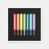 Serviette En Papier Drapeau LGBT Fierté Gay  (Devant)