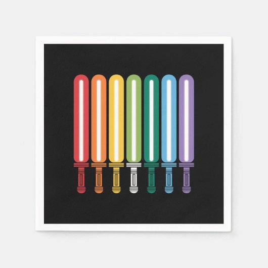 Serviette En Papier Drapeau LGBT Fierté Gay  (Devant)