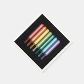 Serviette En Papier Drapeau LGBT Fierté Gay  (Coin)