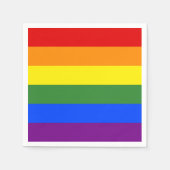 Serviette En Papier Drapeau LGBT Pride Arc-en-ciel (Devant)