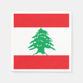 Serviette En Papier Drapeau Liban Papier serviettes (Devant)