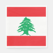Serviette En Papier Drapeau libanais (Devant)