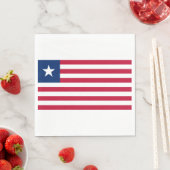 Serviette En Papier Drapeau libérien (Libéria) (En situation)