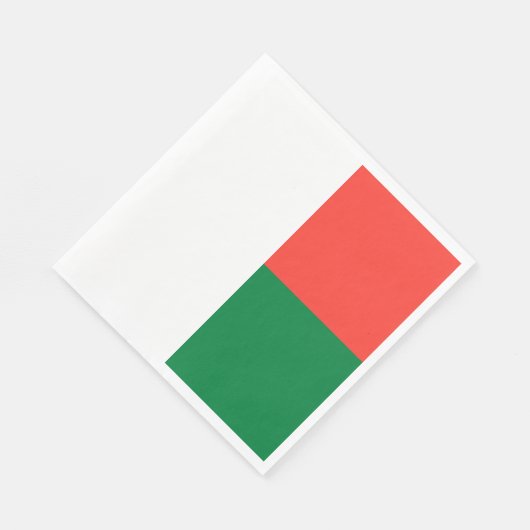 Serviette En Papier Drapeau Madagascar (Coin)