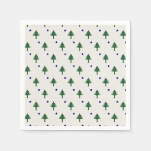 Serviette En Papier Drapeau Maine d'origine