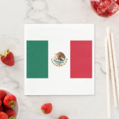 Serviette En Papier Drapeau mexicain (Mexique) (En situation)
