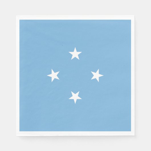 Serviette En Papier Drapeau micronésien (États fédérés de Micronésie) (Devant)
