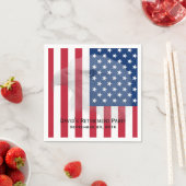 Serviette En Papier Drapeau militaire de retraite Bald Eagle et Americ (En situation)