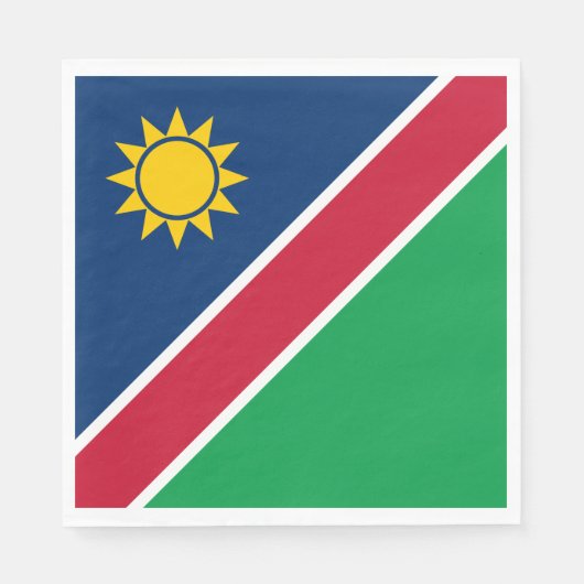 Serviette En Papier Drapeau Namibie (Devant)
