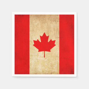 Serviette En Papier Drapeau national patriotique Vintage original du C