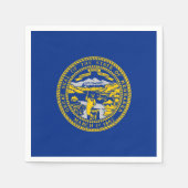 Serviette En Papier Drapeau Nebraskan, Drapeau du Nebraska (Devant)