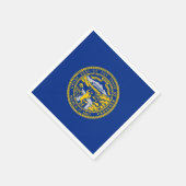 Serviette En Papier Drapeau Nebraskan, Drapeau du Nebraska (Coin)