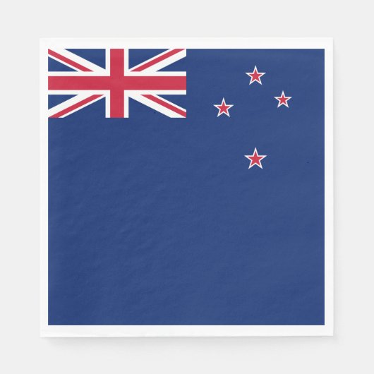 Serviette En Papier Drapeau néo-zélandais (Devant)