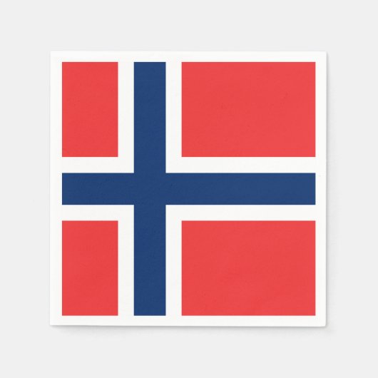Serviette En Papier Drapeau norvégien (Devant)