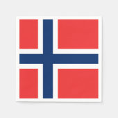 Serviette En Papier Drapeau norvégien (Devant)