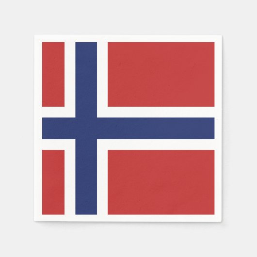 Serviette En Papier Drapeau norvégien (Devant)