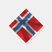 Serviette En Papier Drapeau norvégien (Coin)