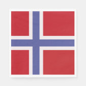 Serviette En Papier Drapeau norvégien (Devant)