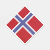 Serviette En Papier Drapeau norvégien (Coin)