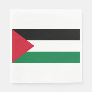 Serviette En Papier Drapeau palestinien (Palestine)