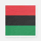 Serviette En Papier Drapeau panafricain (Devant)