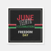 Serviette En Papier Drapeau panafricain Conception, 12° anniversaire (Devant)