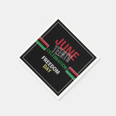 Serviette En Papier Drapeau panafricain Conception, 12° anniversaire (Coin)