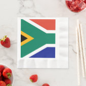 Serviette En Papier Drapeau Patriotique Afrique du Sud Bokke (En situation)