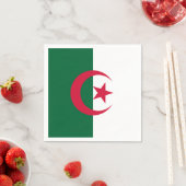 Serviette En Papier Drapeau patriotique algérien (En situation)