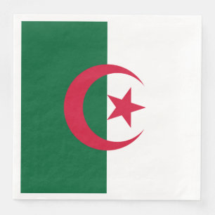 Serviette En Papier Drapeau patriotique algérien