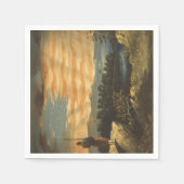 Serviette En Papier Drapeau patriotique américain dans le ciel (Devant)